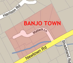 Banjotown map